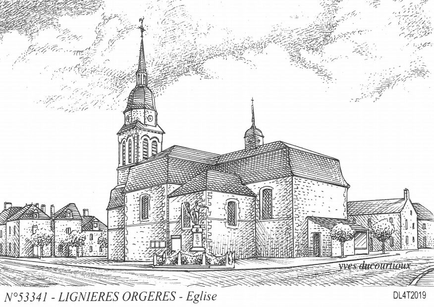N 53341 - LIGNIERES ORGERES - église